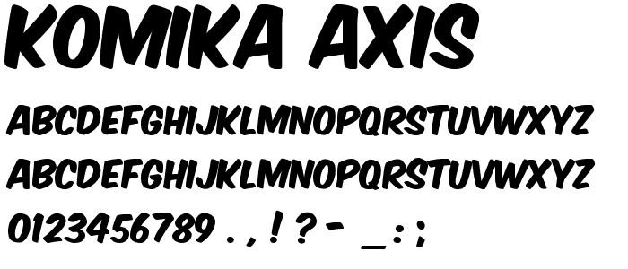 Komika Axis font